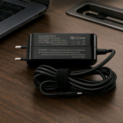 Chargeur secteur USB-C 65W (20V 3.25A) pour téléphone et ordinateur portable